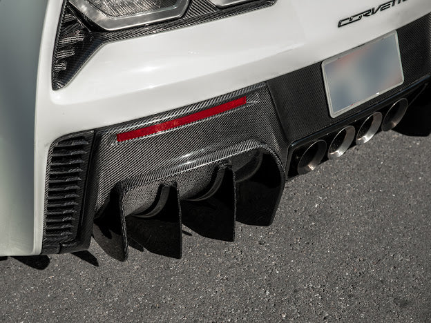2014-2019 Corvette C7 Performance Track Style *ADD-ON* Rear Bumper Diffuser